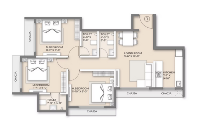 1 BHK Layout